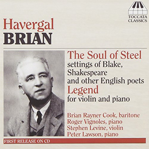 CD cover featuring a portrait of composer Havergal Brian and text details.