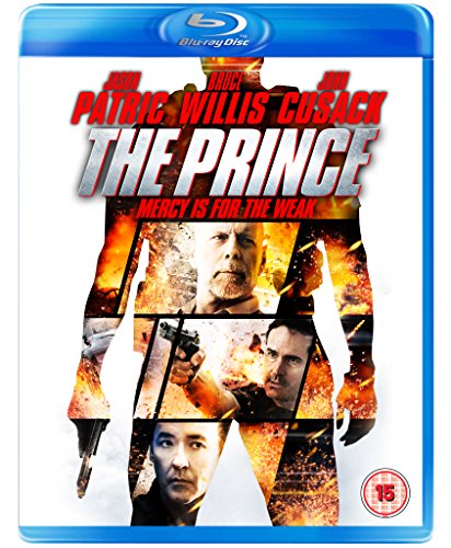 Blu-ray cover for "The Prince" featuring Bruce Willis and Patrick Wilson.