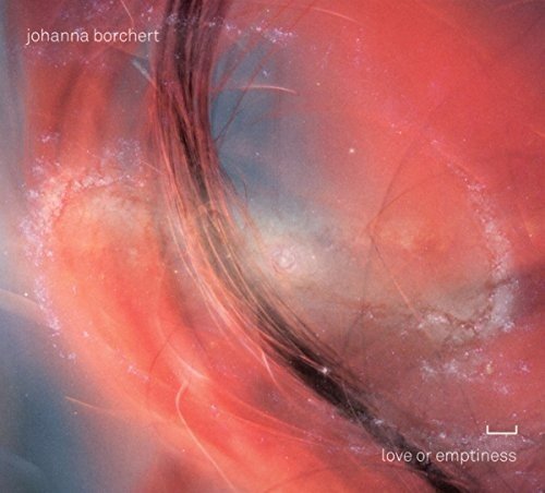 Album cover with abstract red and blue design, artist and title text.