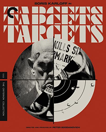 Targets" Blu-ray cover featuring Boris Karloff and a target motif.