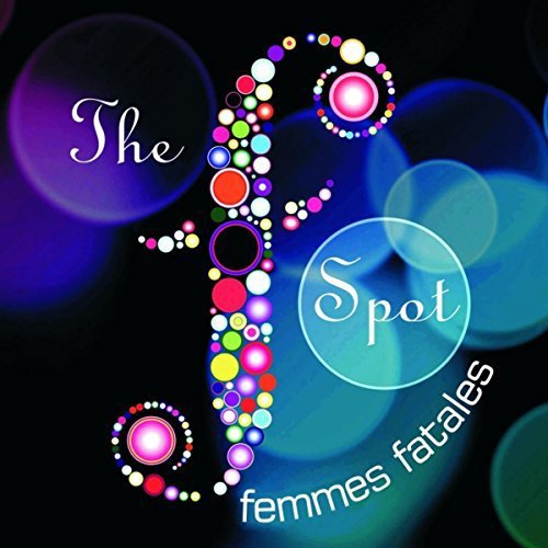 "Album cover with 'F' made of colorful circles, on a black background with bokeh effect."