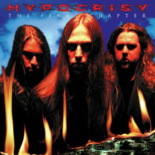 CD cover: three long-haired men with flames rising around them.