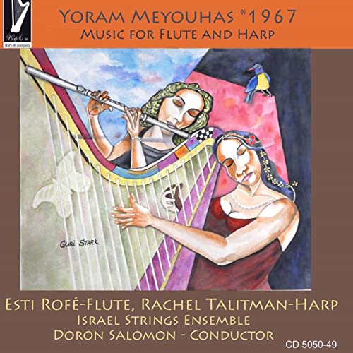 CD cover: painted figures with a flute and harp, colorful abstract design.