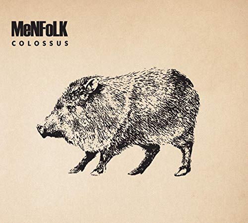 CD cover for Menfolk’s “Colossus” featuring a sketched wild boar.