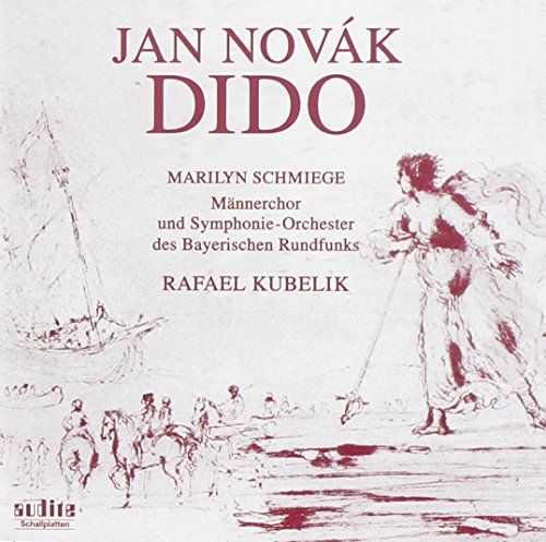 "CD cover with red sketch artwork and text, featuring a woman and horses."