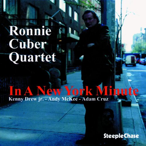 CD cover: Ronnie Cuber Quartet, man on a New York street.