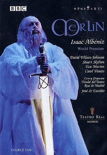 DVD cover featuring a robed man holding a sword against a black background.