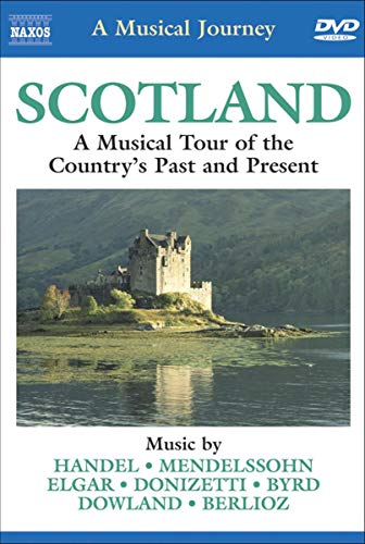 DVD cover for "A Musical Journey: Scotland" featuring a castle landscape.