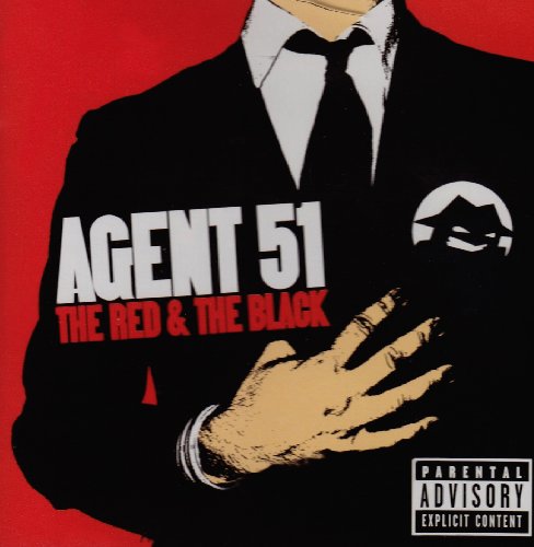 Album cover with a man in a black suit against a red background.