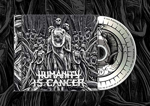 CD case with detailed, dark illustration of emaciated figures and text.