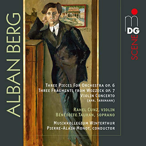 CD cover for Alban Berg's "Fragments From Wozzeck" with a portrait.