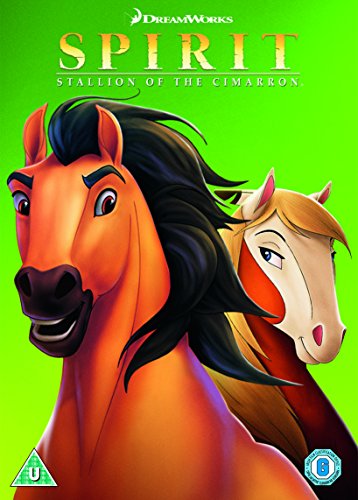DVD cover featuring two animated horses against a green background.