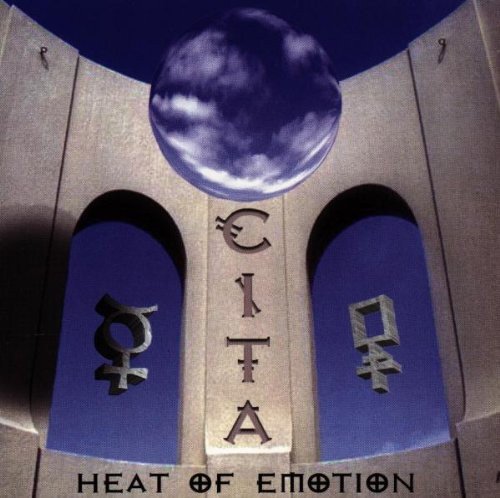 The image depicts a CD cover with a moon and arches. For accessibility purposes, a suitable alt text could be: "CD cover with moon above arched doorway, 'Cita' and 'Heat of Emotion' text."