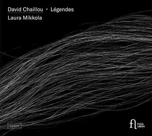 Black album cover with white text and abstract, swirling silver lines across the image.