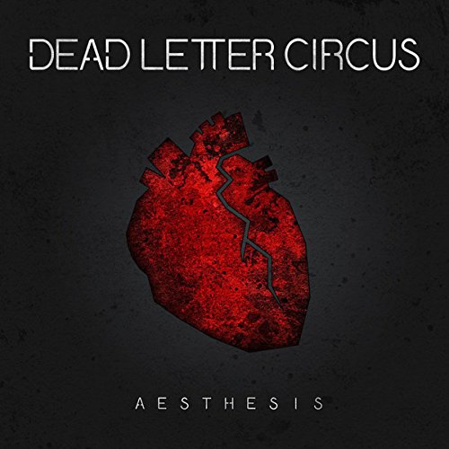 Album cover with a red, cracked heart on a black background, titled "Aesthesis".