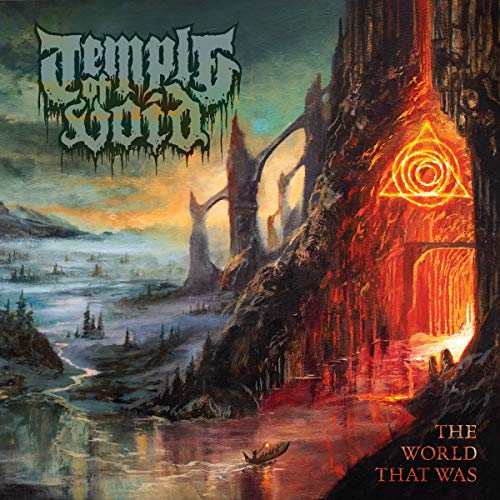 Album cover art: dark, mystical landscape with glowing entrance and "Temple Of Void" logo.