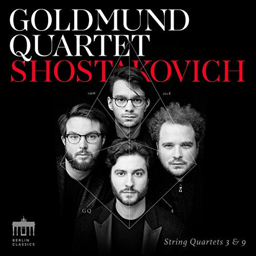 CD cover with four men in black and white on a black background.