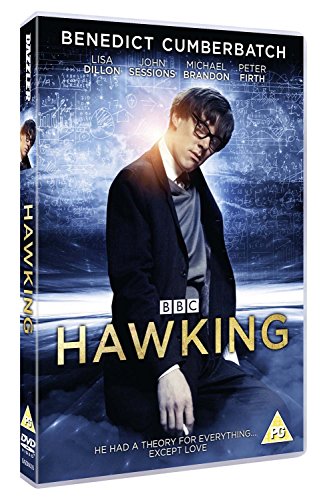 DVD cover for “Hawking” featuring Benedict Cumberbatch as Stephen Hawking.