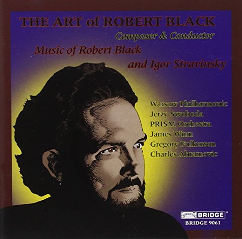 "CD cover featuring a man's portrait with text 'The Art of Robert Black'."
