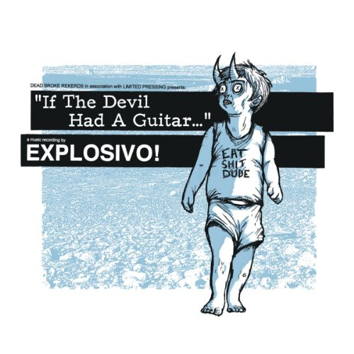 A cartoon devil child wearing a tank top and diaper, with album title text overlay.