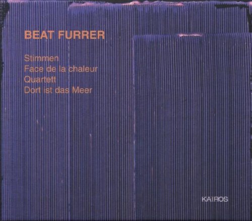 "CD cover with blue striped background, orange and white text, and 'KAIROS' logo."