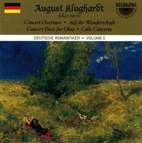 CD cover featuring a serene landscape painting with green hills and blue sky.