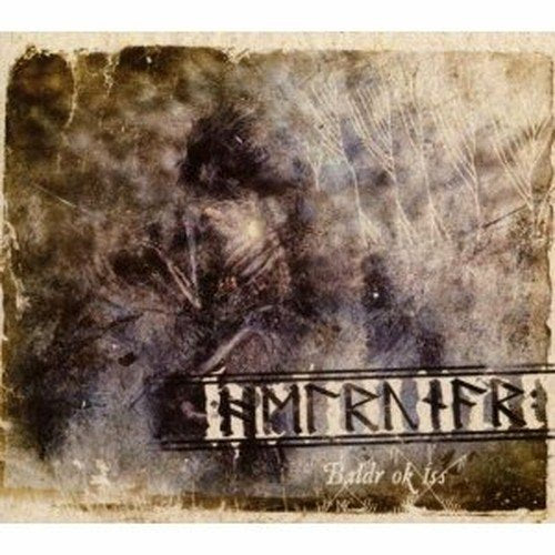 CD cover with textured, dark imagery and runic-style lettering.