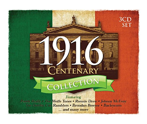 CD cover for ā1916 Centenary Collectionā with Irish flag and building.