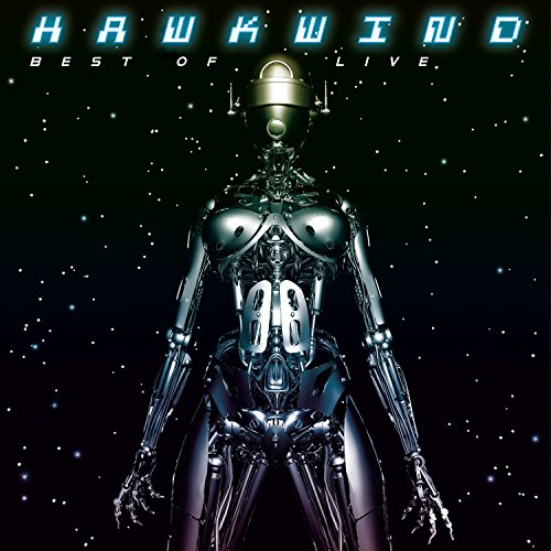 Vinyl album cover featuring a silver robot against a starry black background.