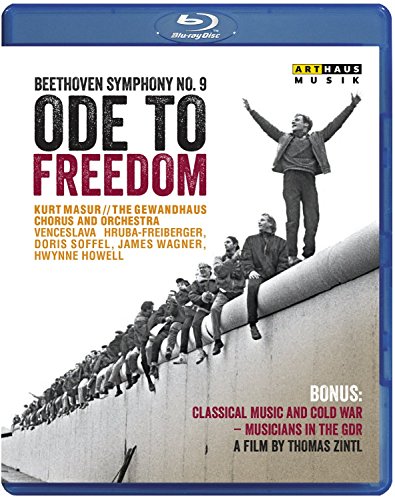 "Blu-ray case cover with a man standing on a wall with raised arms."