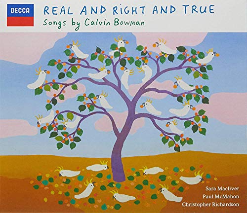 "Album cover featuring cartoon cockatoos on a tree with blue sky and pink clouds."