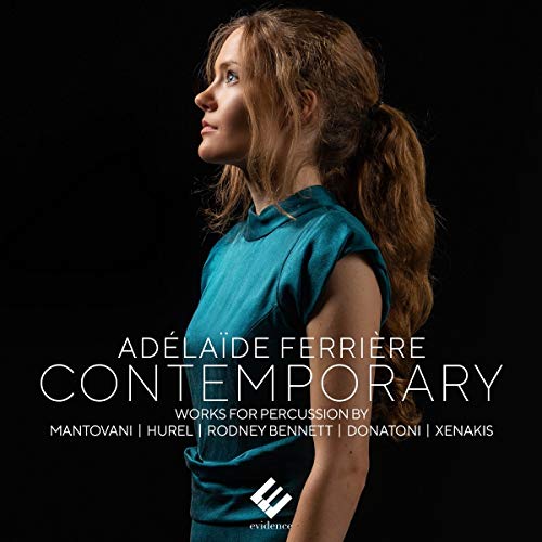CD cover featuring a woman in profile with text: “Adélaïde Ferrière Contemporary.”