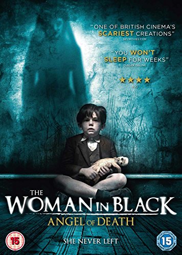 DVD cover featuring a young boy holding a doll, with a ghostly figure behind.