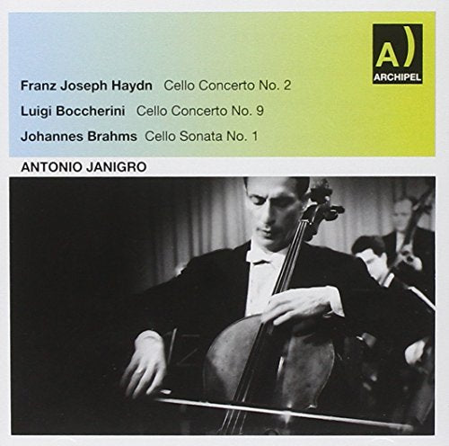 CD cover featuring a man playing cello with orchestra in the background.