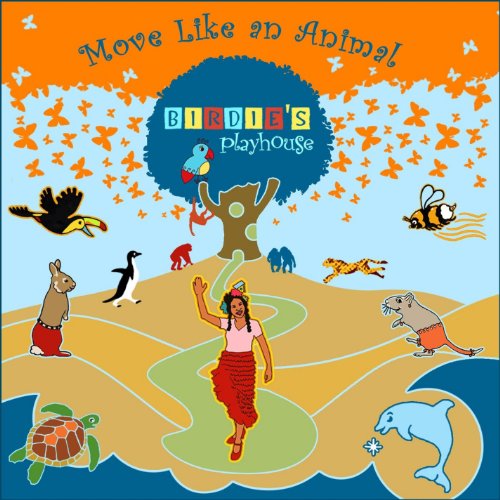 "Colorful CD cover featuring a woman surrounded by various animals on land and in water."