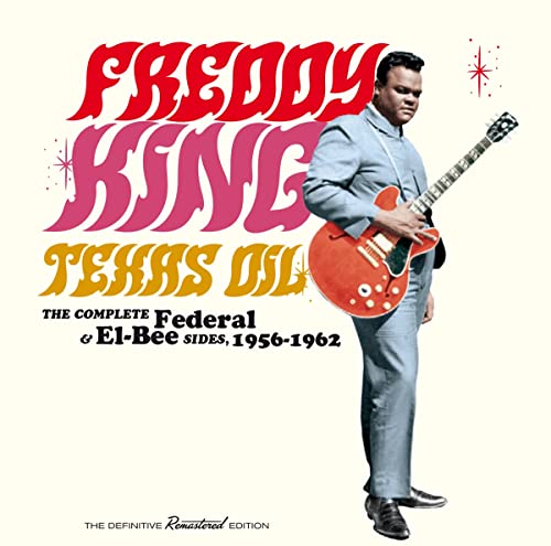 Album cover featuring Freddy King holding a red electric guitar against a white background.