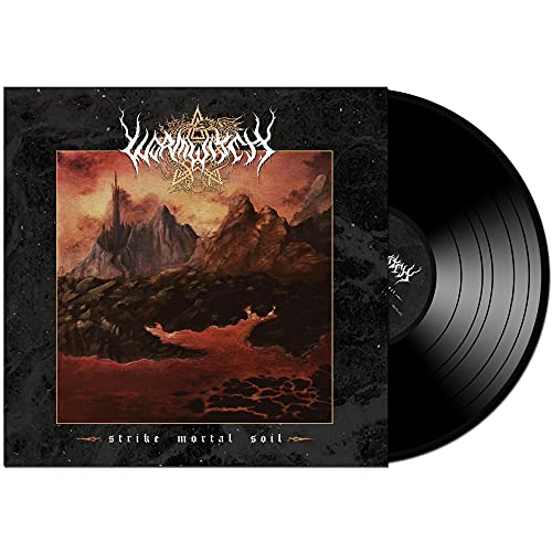 Wormwitch vinyl record with dark fantasy landscape album art.