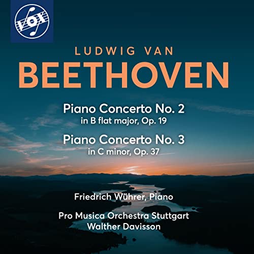 CD cover for Beethoven piano concertos performed by Friedrich Wuhrer.