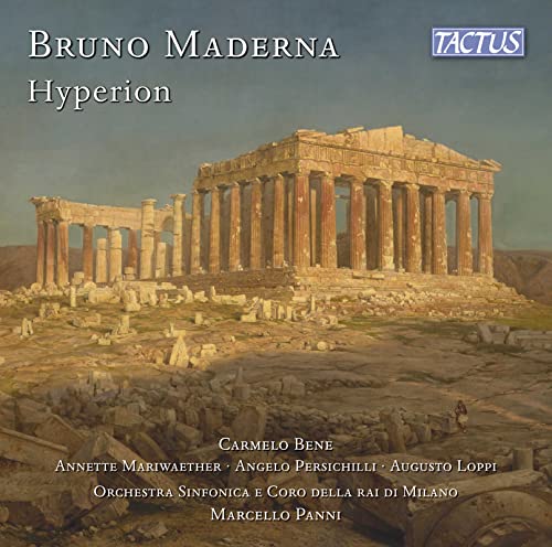 CD cover for Bruno Maderna's "Hyperion" featuring a classical ruin.