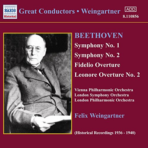 CD cover featuring portrait of Felix Weingartner conducting Beethoven.
