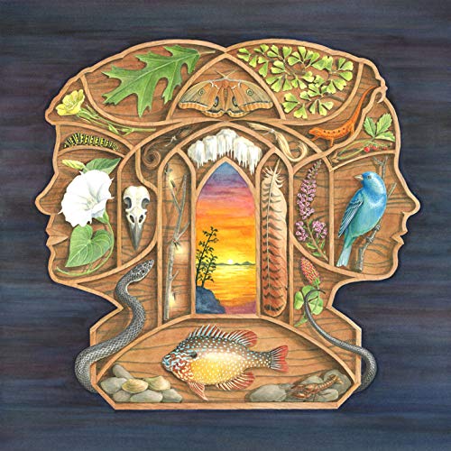 CD cover art: ornate face shape filled with nature imagery.