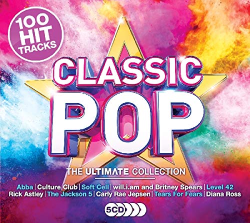 CD cover for "Classic Pop: The Ultimate Collection" with a starburst design.