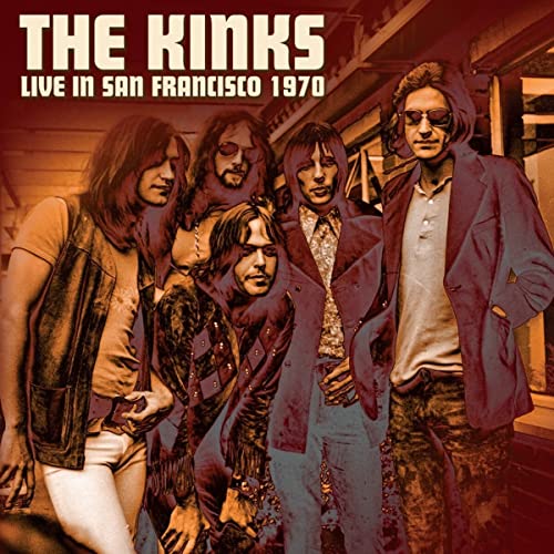 The Kinks band portrait from 1970, with a warm, vintage filter.
