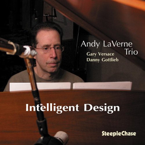CD cover featuring pianist Andy LaVerne and album title "Intelligent Design".