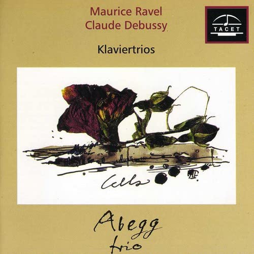 CD cover with sketch of wilted flowers and composers' names.