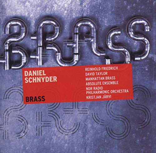 CD cover for "Brass" by Daniel Schnyder, featuring metallic lettering.