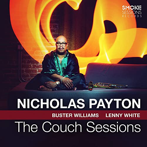 Nicholas Payton album cover featuring a man with a trumpet on a couch.