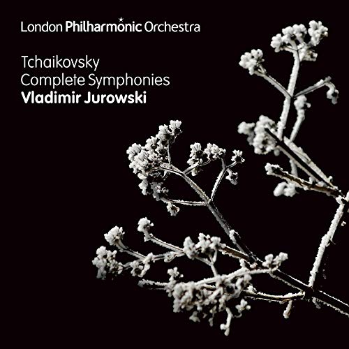 CD cover with frosted branches against a black background.
