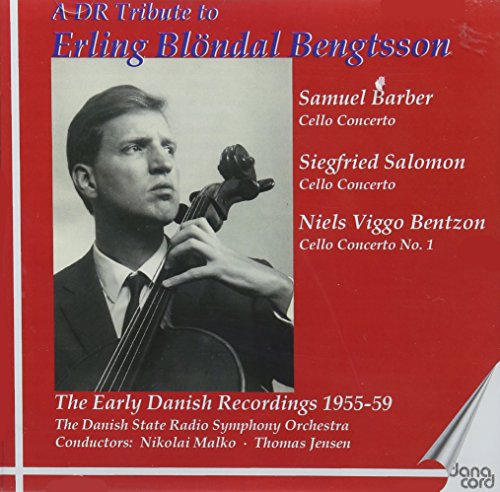 CD cover featuring cellist Erling Blondal Bengtsson and concert details.