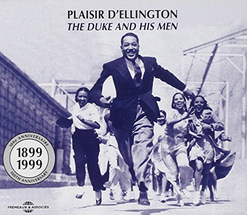 Duke Ellington CD cover: Ellington leading a band in a vintage photograph.